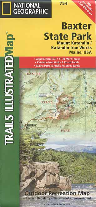Baxter State Park Outdoor Recreation Map